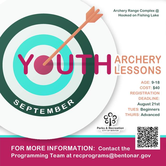 2026 Youth Archery Lessons September - Flyer_640